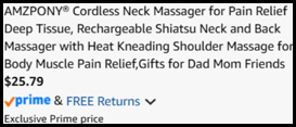 Cordless Neck Massager Checkout Cordless Neck Massager Checkout