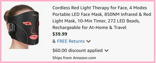Cordless Red Light Therapy Mask Checkout Page Cordless Red Light Therapy Mask Checkout Page