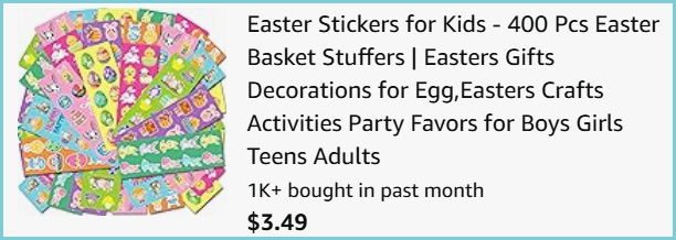 Easter Stickers at Checkout
