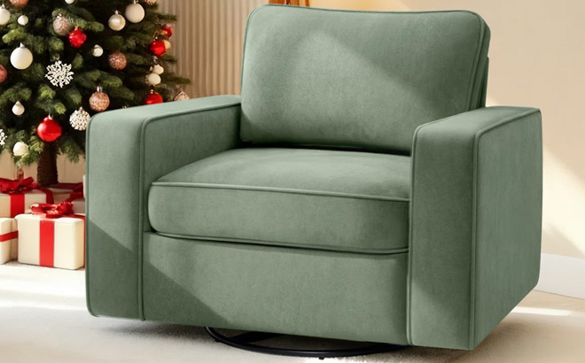 Ebern Designs Upholstered Swivel Accent Armchair Ebern Designs Upholstered Swivel Accent Armchair