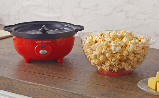 Elite Gourmet 3 Quart Popcorn Popper Elite Gourmet 3 Quart Popcorn Popper