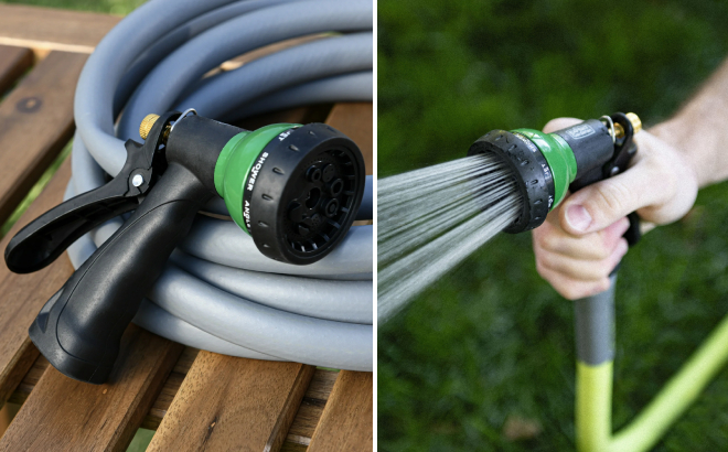 Expert Gardener 8 Pattern Rear Trigger Watering Nozzle