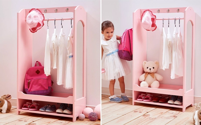 Fantasy Fields Little Princess Open Armoire with Mirror