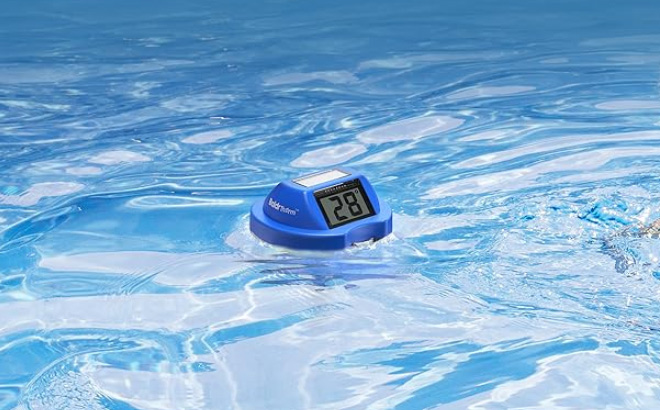 Floating Pool Thermometer in Water
