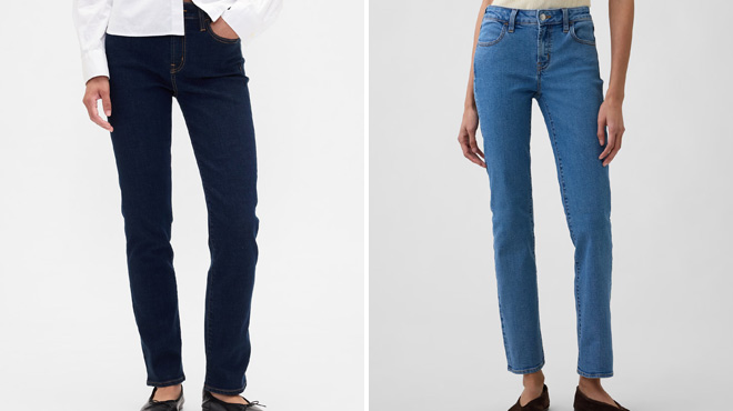GAP Factory Mid Rise Classic Straight Jeans