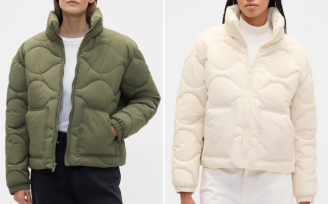 GAP Factory Relaxed Quilted Nylon Jackets