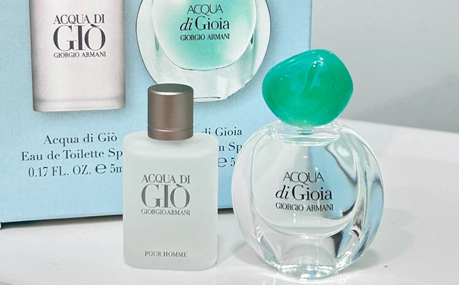Gio Giorgio Armani 2 Pc Mini Set Acqua Di Gio Men EDT