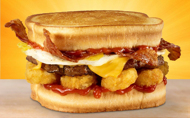 Hardees Frisco Breakfast Burger
