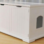 Hidden Litter Box Bench
