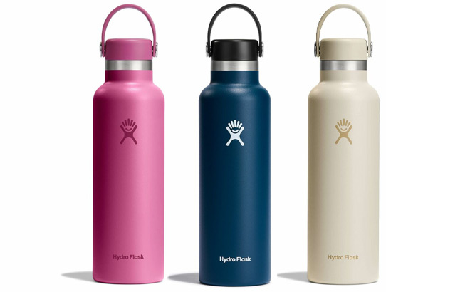 Hydro Flask 21 Ounce Standard Mouth Water Bottles Hydro Flask 21 Ounce Standard Mouth Water Bottles