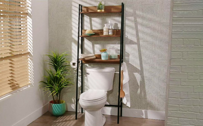 Improvements Over the Toilet Storage Rack in the Bathroom