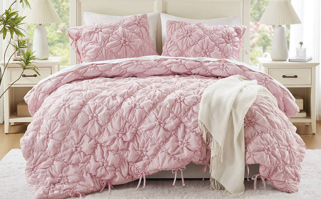 Intelligent Design Graley Textured Floral Comforter Set Intelligent Design Graley Textured Floral Comforter Set