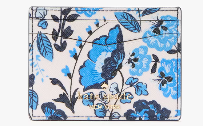 Kate Spade Floral Blue Wallet