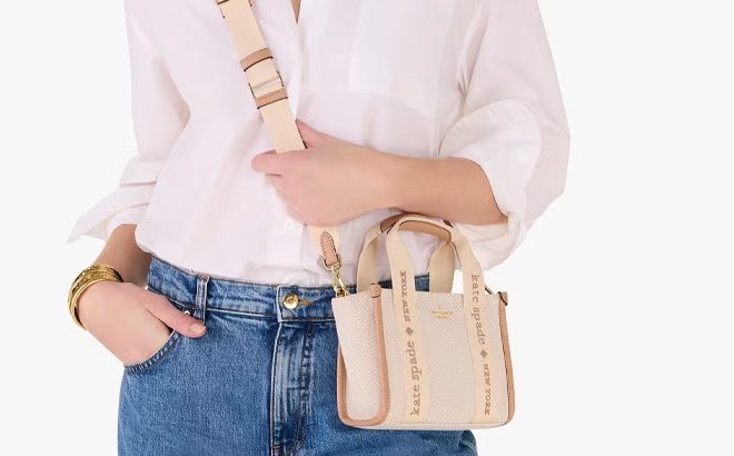 Kate Spade Kip Canvas Mini Tote Bag