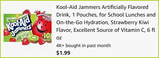 Kool Aid Jammers Drink Pack at Checkout Kool Aid Jammers Drink Pack at Checkout