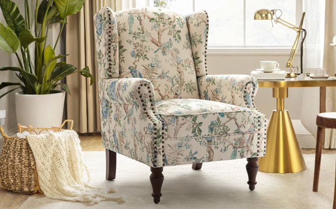 Lark Manor Anndi Upholstered Wingback Accent Chair Lark Manor Anndi Upholstered Wingback Accent Chair