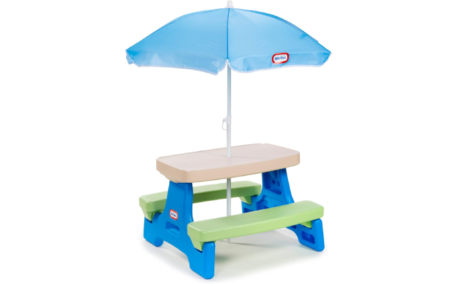 Little Tikes Easy Store Jr Picnic Table with Umbrella