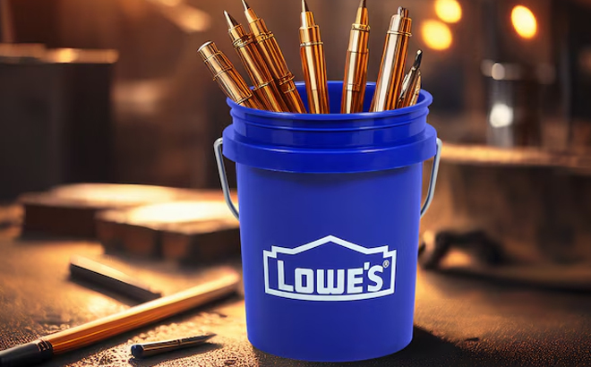Lowes Polypropylene Blue Mini Bucket