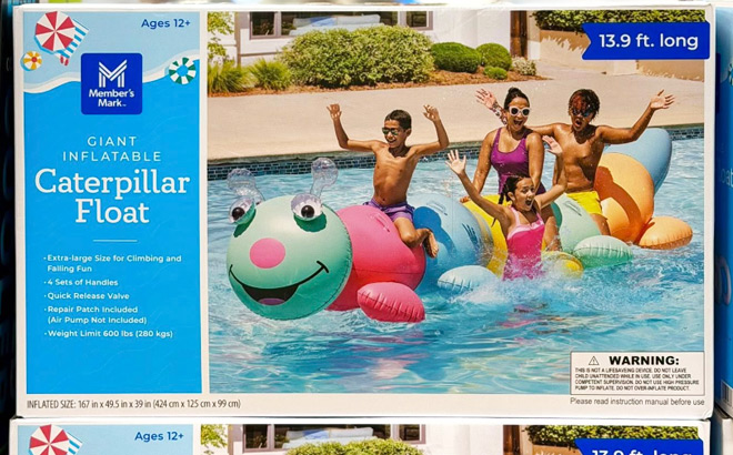 Members Mark Giant Inflatable Caterpillar Float