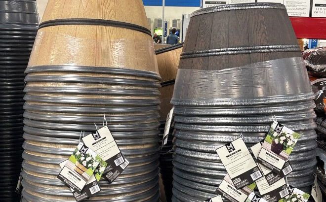 Members Mark Wine Barrel Planters