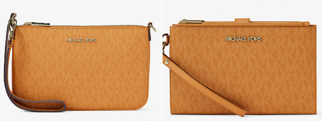 Michael Kors Jet Set Small Signature Logo Convertible Wristlet Michael Kors Jet Set Small Signature Logo Convertible Wristlet