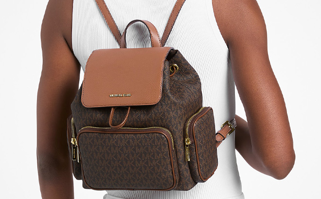 Michael Kors Merritt Small Signature Logo Cargo Backpack