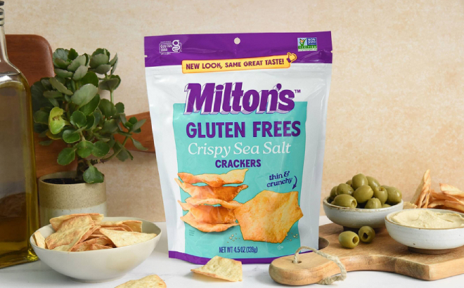 Miltons Craft Bakers Gluten Free Crispy Sea Salt Crackers