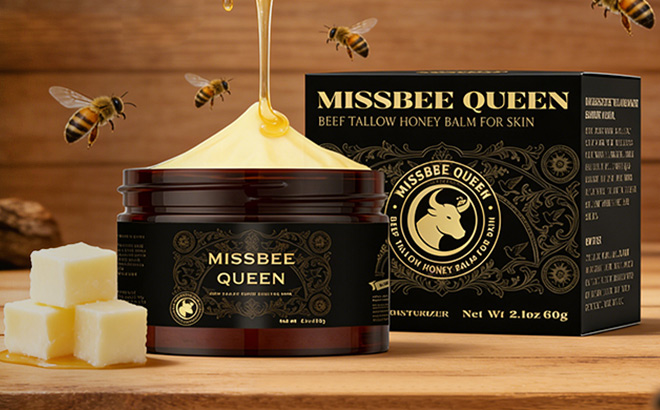 Missbee Queen Beef Tallow Cream on the Table