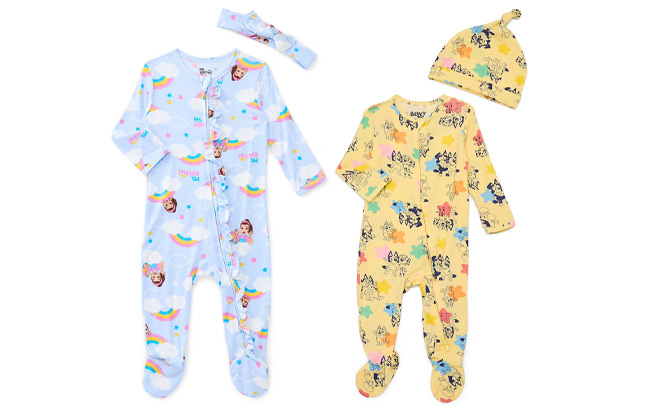 Ms Rachel 2 Piece Baby Sleep Footed Set Ms Rachel 2 Piece Baby Sleep Footed Set