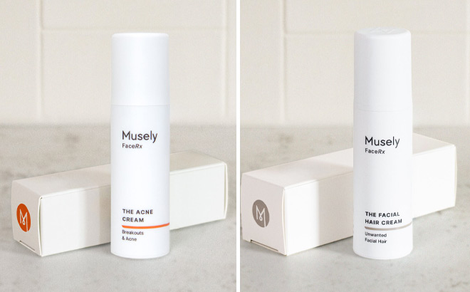 Musely The Acne Cream and The Facial Hair Cream
