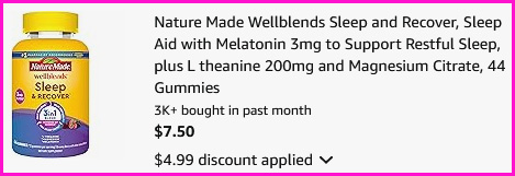 Nature Made Sleep Aid Gummies Checkout Screen Nature Made Sleep Aid Gummies Checkout Screen