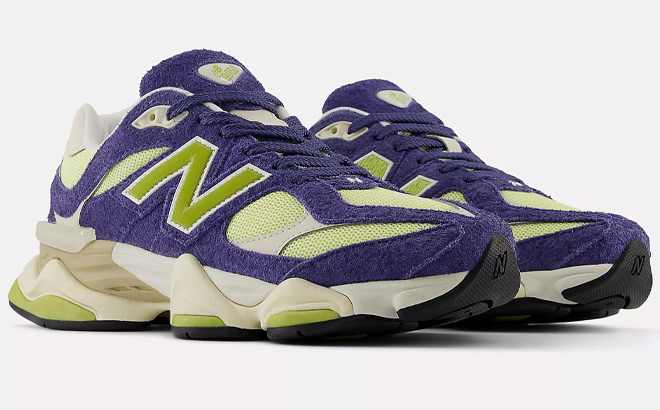 New Balance 9060 Shoes in Dream State with Parchment and Olive Juice Color New Balance 9060 Shoes in Dream State with Parchment and Olive Juice Color