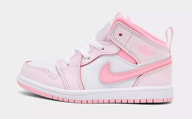 Nike Kids Toddler Air Jordan Retro 1 Mid Casual Shoe Nike Kids Toddler Air Jordan Retro 1 Mid Casual Shoe