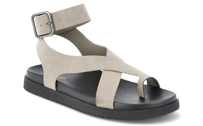 No Boundaries Womens X Strap Toe Loop Sandals