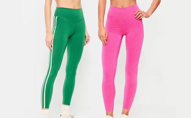 Old Navy Womens High Waisted PowerChill Cotton Leggings