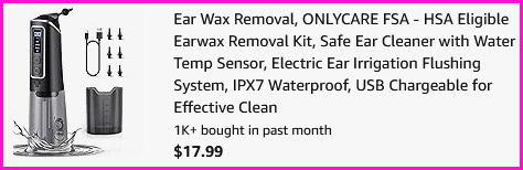 Onlycare Ear Wax Removal Kit Checkout Screen