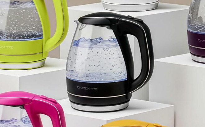 Ovente Electric Kettle in Black Color