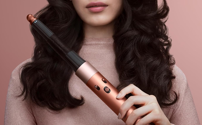 Person Using Dyson AirWrap