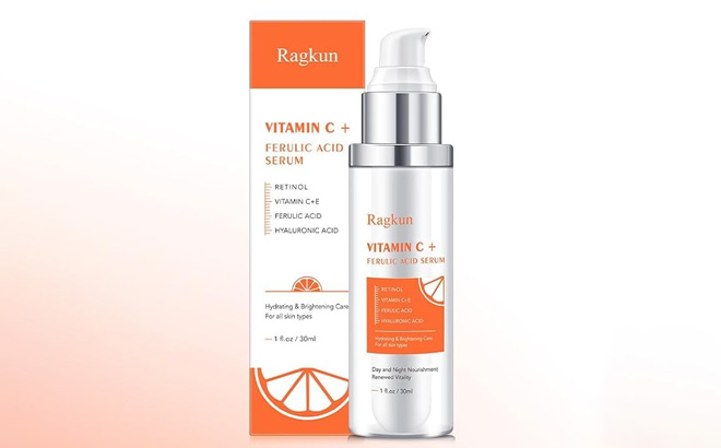Ragkun Vitamin C Serum on the Neutral Background
