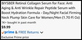 Retinol Collagen Serum Checkout