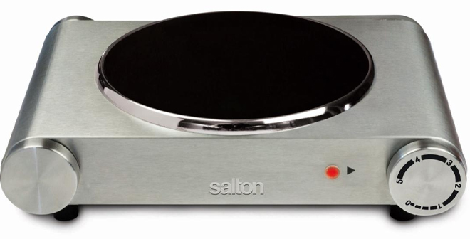Salton Portable Infrared Cooktop in Silver
