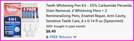 Selfea Teeth Whitening Pen Kit Checkout Screen