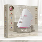 Sharper Image Revel LED Light Therapy Face Mask on Table