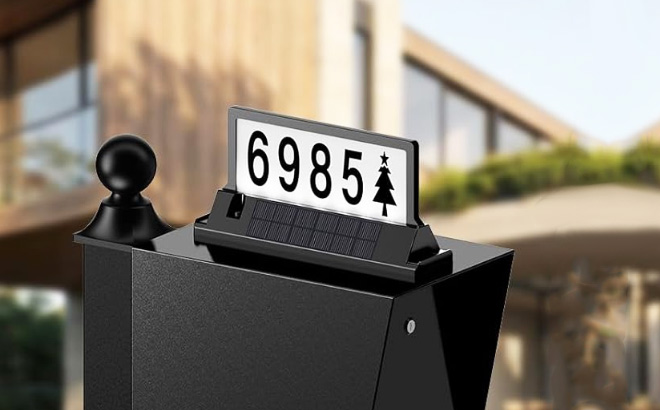 Solar Address Sign for House Numbers