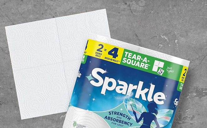 Sparkle Paper Towels Tear a Square
