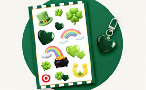 St Paddys Day Sticker Sheet Keychain