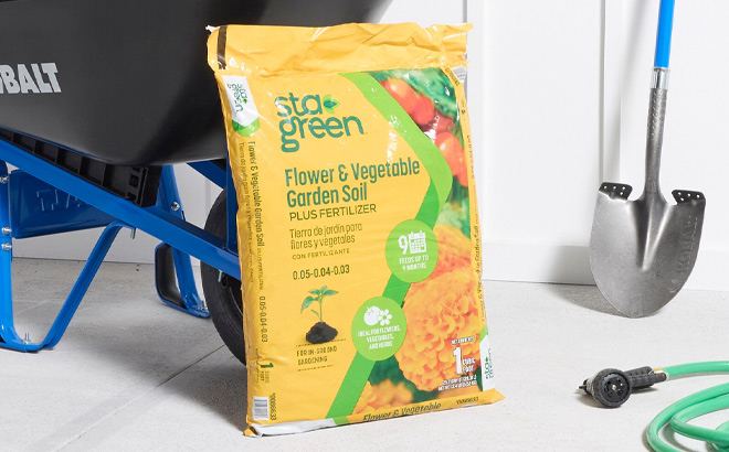 Sta Green 1 cu ft Vegetable and Flower Garden Soil Sta Green 1 cu ft Vegetable and Flower Garden Soil