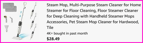 Steam Mop Checkout Screen