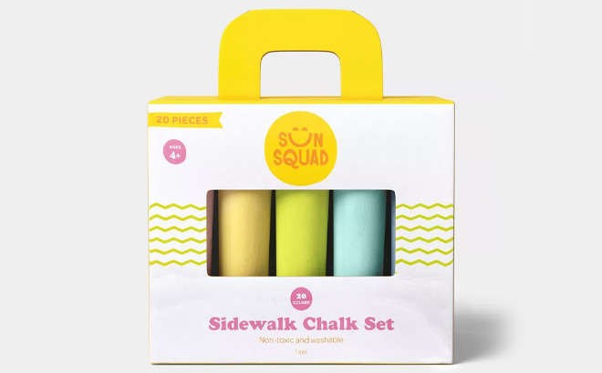 Sun Squad 20 Piece Sidewalk Chalk Set Sun Squad 20 Piece Sidewalk Chalk Set