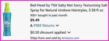 TIGI Bed Head Spray Checkout Screen TIGI Bed Head Spray Checkout Screen